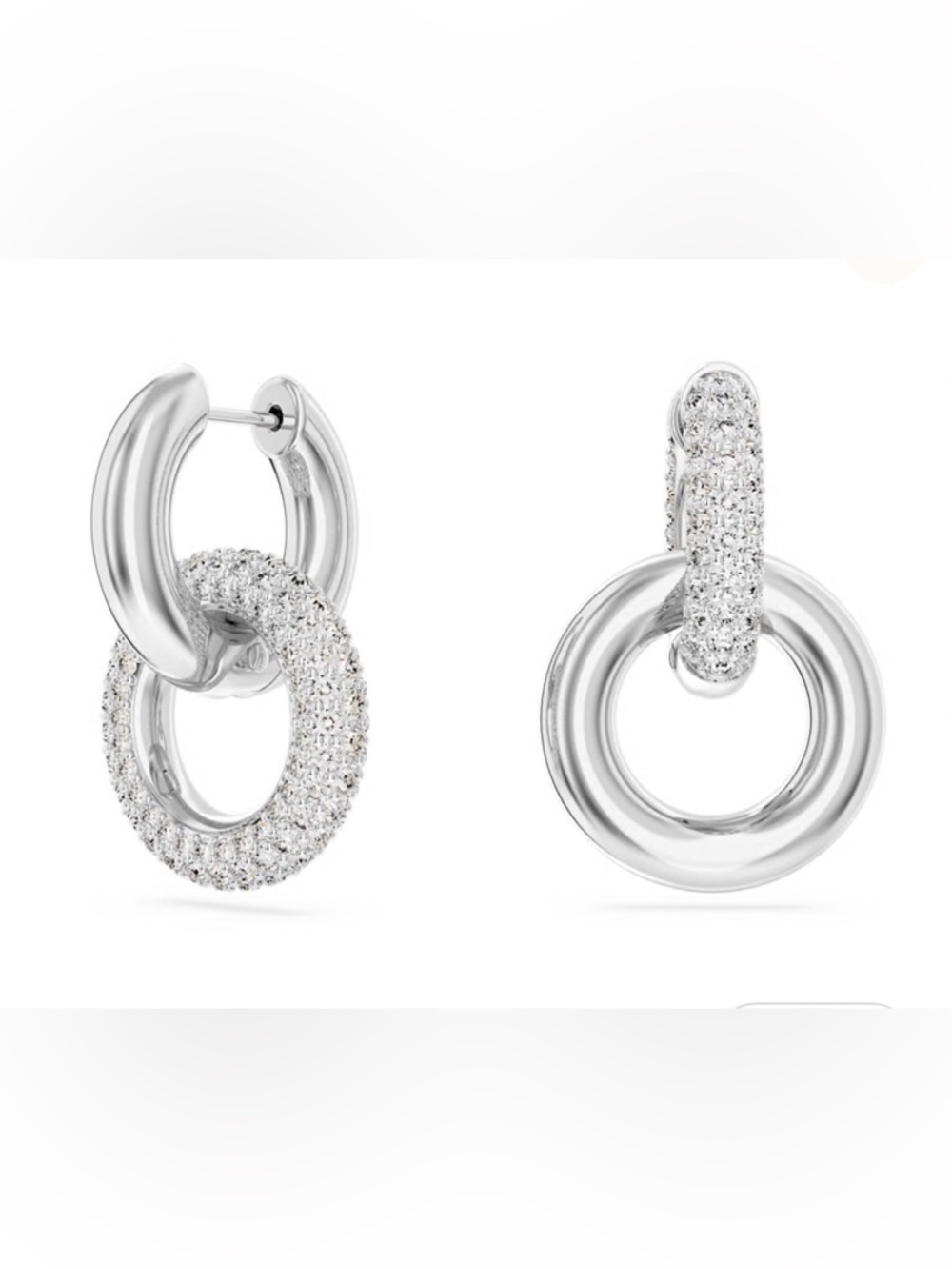 Swarovski Dextera hoop earrings - Picture 3 of 4